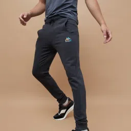 Kappa Grey Cotton Regular Fit Trackpants image 3