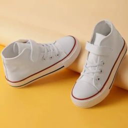 Truffle Collection Kids White Ankle High Sneakers-picture-7