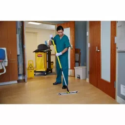 RUBBERMAID Yellow Aluminium Telescopic Handle 1.22 m for Use with Mop Pads, FGQ76500YL00 image 2