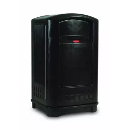 RUBBERMAID 50gal Black Swing Plastic Waste Bin, FG396400BLA-picture-23