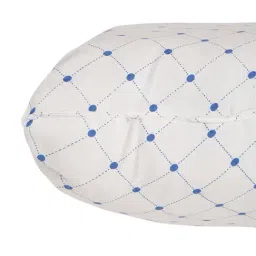 HOSTA HOMES White & Blue Cotton Cushion Fillers (Filled with Microfibre) - Set of 5 image 4