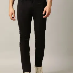 JadeBlue Black Cotton Slim Fit Solid Jeans-picture-28