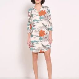Dreamz By Pantaloons Cream Cotton Relaxed Fit Floral Print Night Dress-picture-41