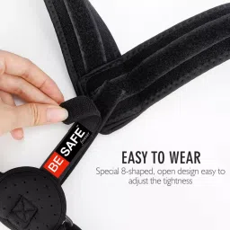 Besafe Forever Clavicle Brace Support for Posture Correction, Unisex, L, Black image 4