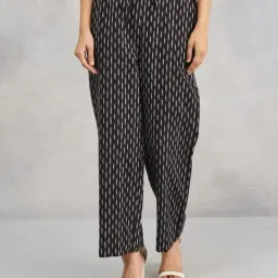 Fabindia Black Cotton Casual Pj Pant-image-51