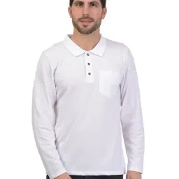 Kalt Men Full Sleeves Cotton Blend Polo Neck T-shirt-picture-36