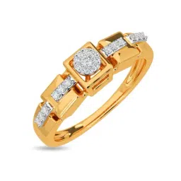 Kisna Diamond & Gold Jewellery Alina 14k (585) Diamond & Gold Ring For Women-picture-25