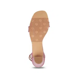 Mochi Women's Pink Ankle Strap Sandals image 5