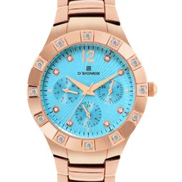D'SIGNER Women Mother of Pearl Dial & Stainless Steel Bracelet Style Straps Analogue Watch 726RGM.5L-picture-11