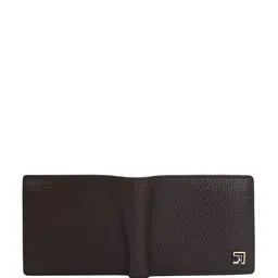 Da Milano Men Brand Logo Textured Leather Two Fold Wallet image 5