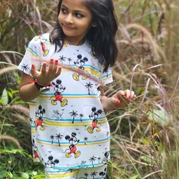 ALANTA Unisex Kids Printed T-shirt with Pyjamas image 4