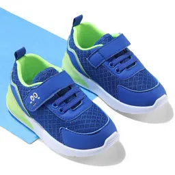 Cute Walk by Babyhug Velcro Closure Sneakers With Animal Print Detailing - Royal Blue-picture-38