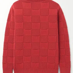 Babyoye Cotton Knitted Full Raglan Sleeves Front Open Sweater With Floral Embroidery - Off White image 2