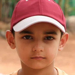 DukieKooky Cotton Colour Blocked Baseball Cap - Red - Circumference - 53 cm image 2