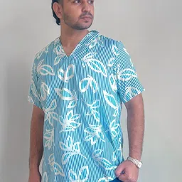 Disha R Dot Men Floral Printed Floral Kurta image 4