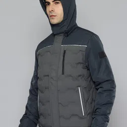 Indian Terrain Colourblocked Detachable Hood Padded Jacket image 5
