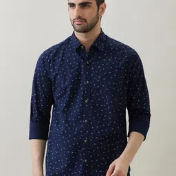 SNX Men Conversational Printed Spread Collar Pure Cotton Casual Shirt-picture-15