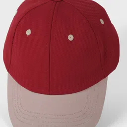DukieKooky Cotton Colour Blocked Baseball Cap - Red - Circumference - 53 cm image 5