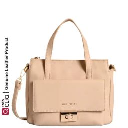 Lino Perros Powder Pink Solid Medium Handbag-picture-3