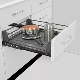 Olive Prime 525x600x100 mm ABS Plain Basket for Telescopic Slide image 2