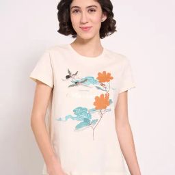 Dreamz By Pantaloons Cream Cotton Relaxed Fit Printed Top-picture-39