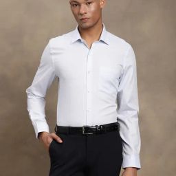 Turtle Light Blue Slim Fit Self Design Shirt-picture-46