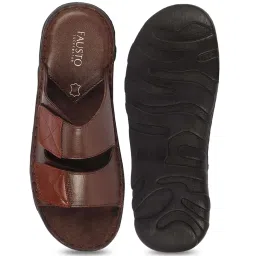 Fausto Men's Brown Casual Sandals image 3