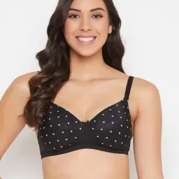 Clovia Black Non Wired Padded T-Shirt Bra-picture-36