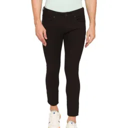 Spykar Black Slim Fit Heavily Washed Jeans-picture-17