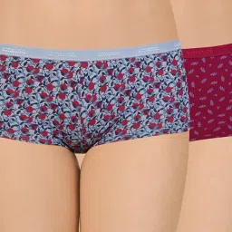 Amante Multicolor Cotton Boyshorts Panty (Pack Of 2)-picture-10