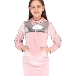 Cutecumber Kids Pink Regular Fit Dress-picture-36