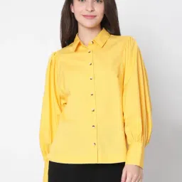 Vero Moda Yellow Regular Fit Shirt-picture-29