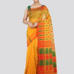Pinkloom Yellow Woven Saree-picture-48