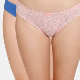 Rosaline by Zivame Multicolor Printed Bikini Panty (Pack Of 2)-image-80