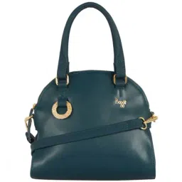 Baggit Green Solid Medium Handbag-picture-15