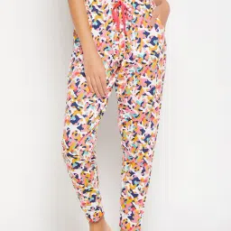 Clovia Multicolor Cotton Printed Lounge Pants-picture-23