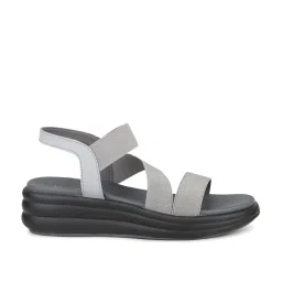 Inc.5 Women's Grey Ankle Strap Wedges image 3