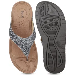 Inc.5 Women's Pewter Thong Wedges image 3