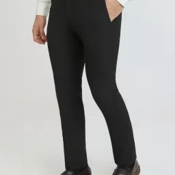 Raymond Black Slim Fit Trousers image 3