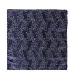Peter England Navy Printed Pocket Square image 3