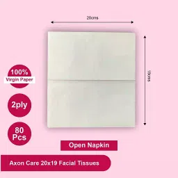 Axon Facial Tissue 2 Ply 20x19 cm 80 Pcs Per Packet, AF80-4 (Pack of 4) image 3
