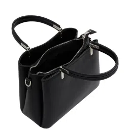 Call It Spring Black Solid Handbag image 3