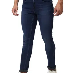 Spykar Blue Cotton Skinny Fit Jeans image 3