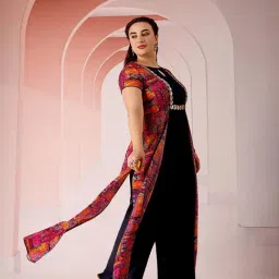 Miss Chase A+ Blue Rayon Printed Jumpsuits image 3