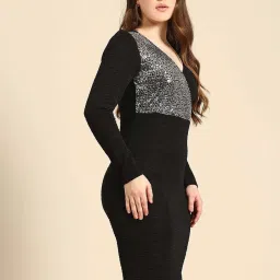 Qurvii Black Casual Dress image 3
