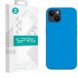 Sprig Liquid Silicone Back Cover for APPLE iPhone 14 (Blue)-image-40