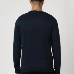 Van Heusen Navy Slim Fit Sweatshirt image 2