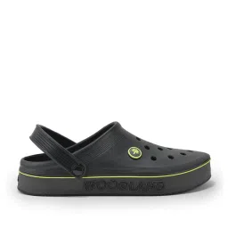 Woodland Men's Black Back Strap Clogs image 3