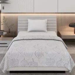 Monte Carlo Kaira Grey Polyester Printed 290 GSM Single Blanket image 3