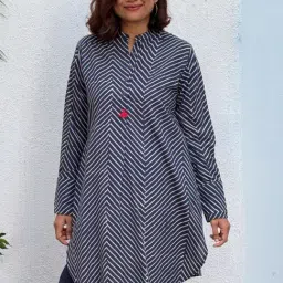 Chidiyaa Sumaira Block Printed Cotton Kurta-picture-34